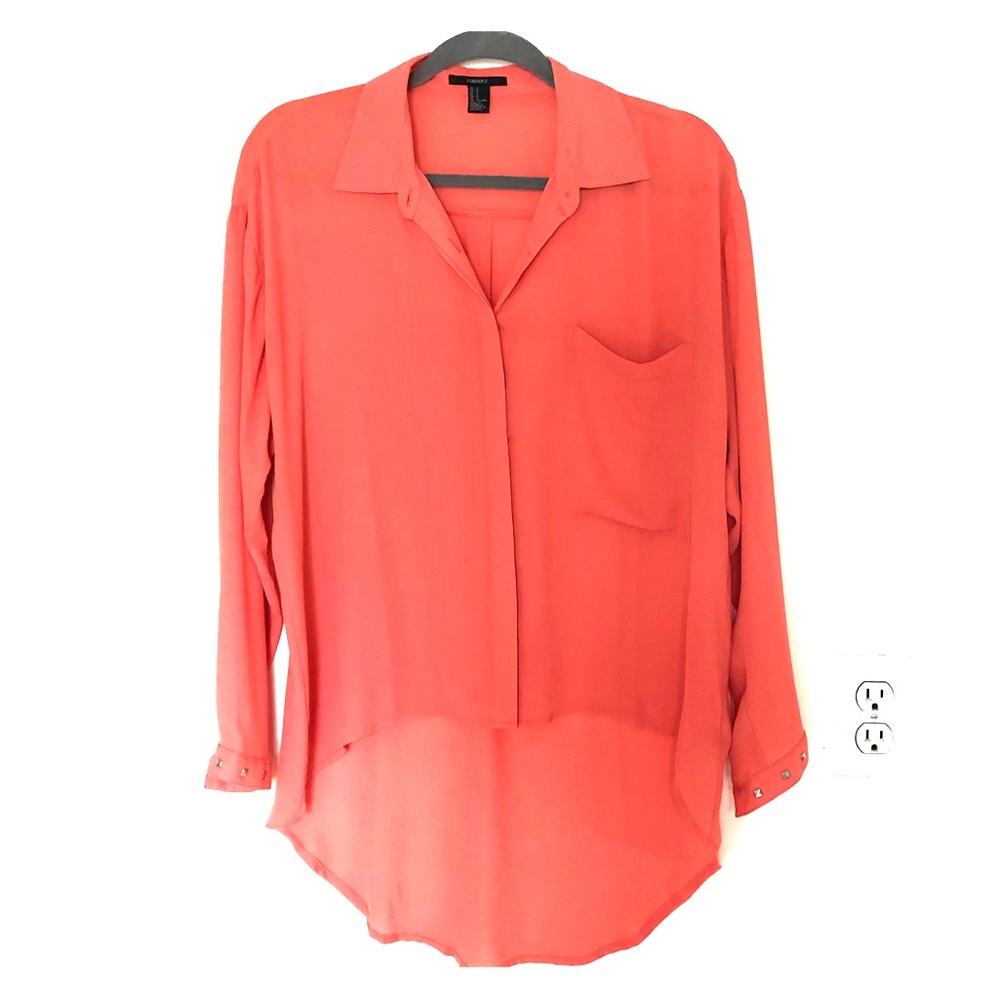 High Low Semi Sheer Top
